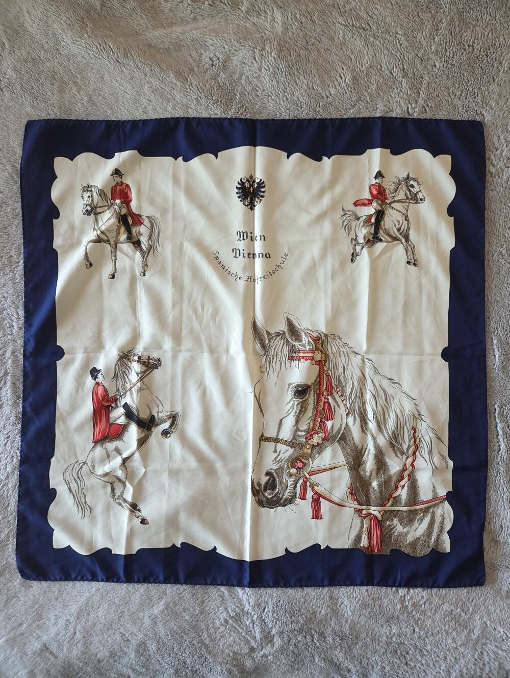 Vintage Spanish Riding School of Vienna Souvenir Scarf